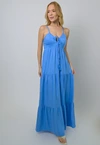Vestido Dwz Longo com Pompom para Amarracao