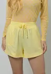 Short Dwz Linho com Cos de Elastico