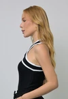 Cropped Dwz Tricot Cruzado Bicolor