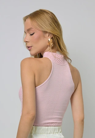 Cropped Dwz Tricot Gola Alta
