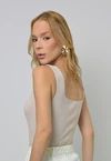 Cropped Dwz Tricot Decote Quadrado