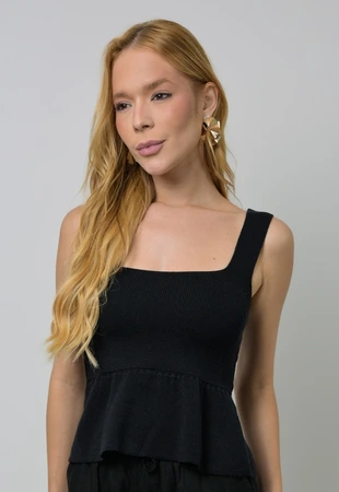 Blusa Dwz Tricot Peplum