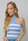 Cropped Dwz Listrado Cruzado
