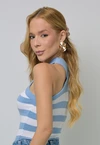 Cropped Dwz Listrado Cruzado
