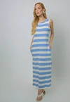 Vestido Dwz Listrado de Malha