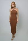Vestido Dwz Mid em Malha com Bojo