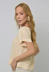 Blusa Dwz em Crepe Gola e Barra Grossa