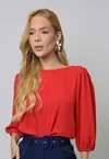Blusa Dwz Lisa Manga 3/4 com Elastico