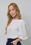Blusa Dwz Lisa Manga 3/4 com Elastico