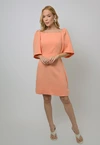 Vestido Dwz Liso com Manga e Amarracao