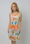 Vestido Dwz Curto Babado Amarracao