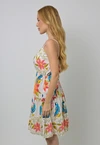 Vestido Dwz Curto Babado Amarracao