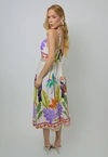 Vestido Dwz Mid com Botoes Frontais