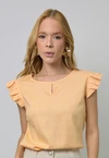 Blusa Dwz Linho Manga Dropeada