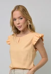 Blusa Dwz Linho Manga Dropeada