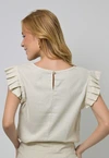 Blusa Dwz Linho Manga Dropeada