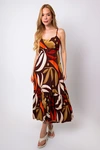 Vestido Dwz Amarracao Estampado