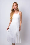 Vestido Dwz Mid Liso com Lastex nas Costas
