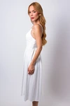 Vestido Dwz Mid Liso com Lastex nas Costas