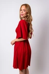 Vestido Dwz Manga Ampla com Lastex