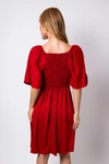 Vestido Dwz Manga Ampla com Lastex