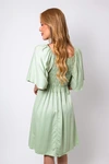 Vestido Dwz Manga Ampla com Lastex