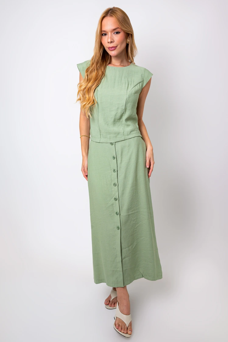 Conjunto Dwz Cropped e Saia