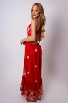 Vestido Dwz Amarracao Bordado