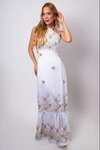 Vestido Dwz Amarracao Bordado