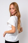 Blusa Dwz Manga Curta com Abertura Frontal