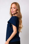 Blusa Dwz Manga Curta com Abertura Frontal