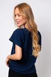 Blusa Dwz Manga Curta com Abertura Frontal