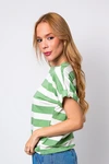 Blusa Dwz Listrada Manga Dobrada