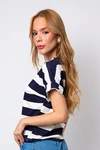 Blusa Dwz Listrada Manga Dobrada