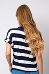 Blusa Dwz Listrada Manga Dobrada