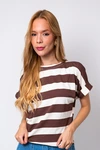 Blusa Dwz Listrada Manga Dobrada