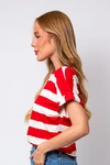 Blusa Dwz Listrada Manga Dobrada
