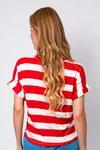 Blusa Dwz Listrada Manga Dobrada