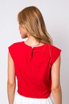 Blusa Dwz Meia Manga com Costura Frontal
