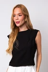 Blusa Dwz Meia Manga com Costura Frontal