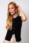 Colete Dwz Liso com Botoes Tricot