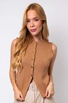 Colete Dwz Liso com Botoes Tricot