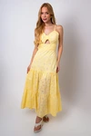 Vestido Dwz Laise Bordada com Amarracao