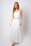 Vestido Dwz Longo com Detalhe em Renda