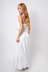 Vestido Dwz Longo com Detalhe em Renda