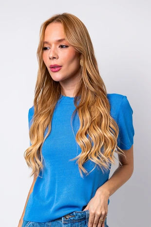 Blusa Dwz Tricot Manga Curta