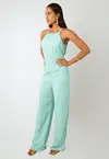 Macacao Dwz  Pantalona com Costura Frontal