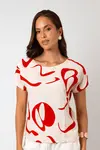 Blusa Dwz Manga Curta