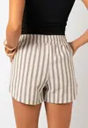 SHORT DWZ LISTRADO DE LINHO
