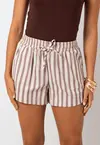 SHORT DWZ LISTRADO DE LINHO